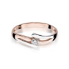 Pierścionek W0210 Diament 0,08ct różowe złoto