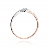 Pierścionek W0211 Diament 0,08ct różowe złoto