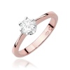 Pierścionek W0220B Diament 0,30ct różowe złoto