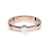 Pierścionek W0224 Diament 0,10ct różowe złoto