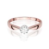 Pierścionek W0228 Diament 0,15ct różowe złoto