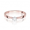 Pierścionek W0229 Diament 0,10ct różowe złoto