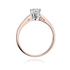 Pierścionek W0234 Diament 0,30ct różowe złoto