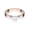 Pierścionek W0241 Diament 0,20ct różowe złoto