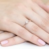 Pierścionek W0242 Diament 0,20ct różowe złoto