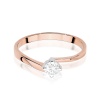 Pierścionek W0243 Diament 0,20ct różowe złoto