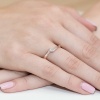 Pierścionek W0262 Diament 0,15ct różowe złoto