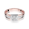 Pierścionek W0271 Diament 0,15ct różowe złoto