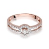 Pierścionek W0272 Diament 0,10ct różowe złoto