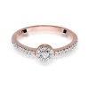 Pierścionek W0273 Diament 0,05ct różowe złoto