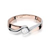 Pierścionek W0278 Diament 0,15ct różowe złoto