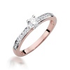 Pierścionek W0288 Diament 0,20ct różowe złoto