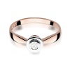 Pierścionek W0294 Diament 0,10ct różowe złoto