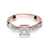 Pierścionek W0302 Diament 0,08ct różowe złoto