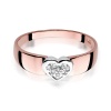 Pierścionek W0314 z diamentami różowe złoto