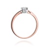 Pierścionek W0318 Diament 0,10ct różowe złoto