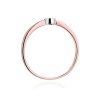 Pierścionek W0322 Diament 0,04ct różowe złoto