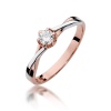 Pierścionek W0340B Diament 0,23ct różowe złoto
