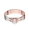 Pierścionek W0340 Diament 0,12ct różowe złoto