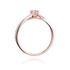 Pierścionek W0340 Diament 0,12ct różowe złoto