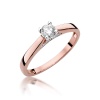 Pierścionek W0341 Diament 0,25ct różowe złoto