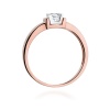 Pierścionek W0343 Diament 0,10ct różowe złoto