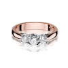 Pierścionek W0344 Diament 0,25ct różowe złoto