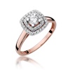 Pierścionek W0345 Diament 0,30ct różowe złoto