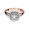 Pierścionek W0345 Diament 0,30ct różowe złoto