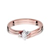 Pierścionek W0346 Diament 0,10ct różowe złoto