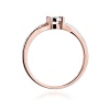 Pierścionek W0361 Diament 0,08ct różowe złoto