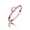 Pierścionek W0365 Diament 0,15ct różowe złoto