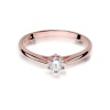 Pierścionek W0365 Diament 0,15ct różowe złoto