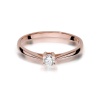 Pierścionek W0367 Diament 0,15ct różowe złoto