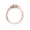 Pierścionek W0377 Diament 0,15ct różowe złoto