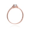 Pierścionek W0381 Diament 0,18ct różowe złoto
