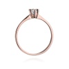 Pierścionek W0387 Diament 0,23ct różowe złoto