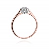 Pierścionek W0401 z diamentami różowe złoto