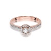 Pierścionek W0406 Diament 0,15ct różowe złoto