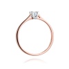 Pierścionek W0407 Diament 0,09ct różowe złoto