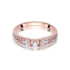 Pierścionek W0411 Diament 0,10ct różowe złoto