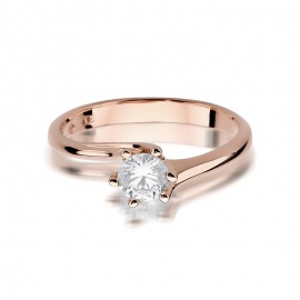 Pierścionek W0423 Diament 0,50ct różowe złoto