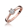 Pierścionek W0429 Diament 0,20ct różowe złoto