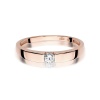 Pierścionek W0432 Diament 0,12ct różowe złoto