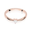 Pierścionek W0433 Diament 0,10ct różowe złoto