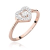 Pierścionek W0442 Diament 0,10ct różowe złoto