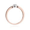 Pierścionek W0450 Diament 0,10ct różowe złoto