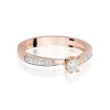 Pierścionek W0453 Diament 0,15ct różowe złoto