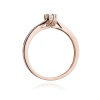 Pierścionek W0453 Diament 0,15ct różowe złoto