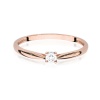 Pierścionek W0461 Diament 0,01ct różowe złoto